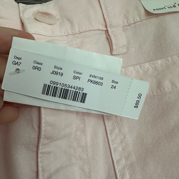 Point Sur Denim - Pink cropped pants - Picture 5 of 6